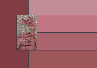 Nuancier Palette Trend 2020 Color couleur grenat vieux rose cailloux color chart pebbles