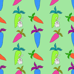 seamless background with vegetables