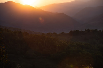 Sunset in Transylvania.