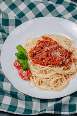 Italian pasta with meat