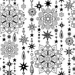 vector seamless pattern. ethnic mandala illustration. for design, wallpaper, fabric, textile