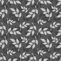 seamless background with leaves