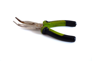 pliers on a white background. Tools.