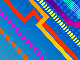 Abstract colorful geometric background with stripes. Your modern banner. Vector illustration