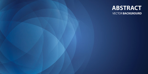 Abstract blue background, circular overlay