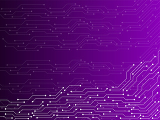 Abstract background with circuit board, technology texture. Electronic motherboard. Vector illustration