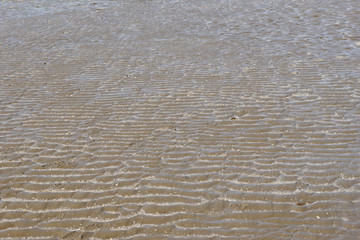 Rillen im Sahlenburger Watt vor Cuxhaven