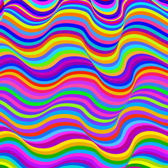 Abstract colorful wave, line pattern background. Striped repeating texture. Vector illustration