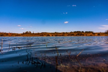 over the lake