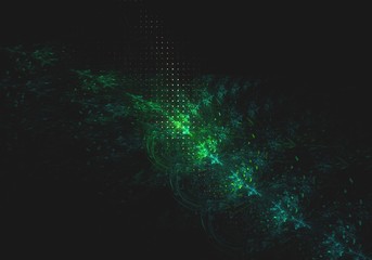 Abstract future nebula background. colored banner. Fractal artwork for creative graphic design environment big size