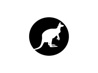 Kangaroo logo vector