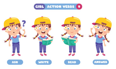 Action Verbs For Children Education