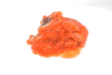 canned food isolated on white background