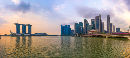Obraz premium Singapore Skyline Panorama
