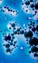 Blue, green, pink and purple drops.