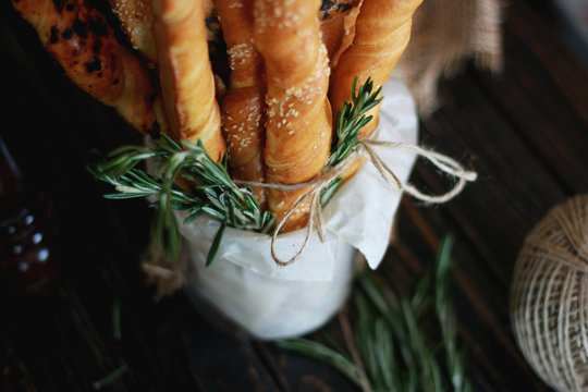basket of baguette