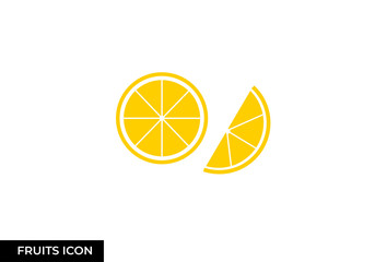 orange icon ilustration. fruit icon