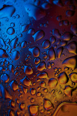 Blue to copper color gradient.