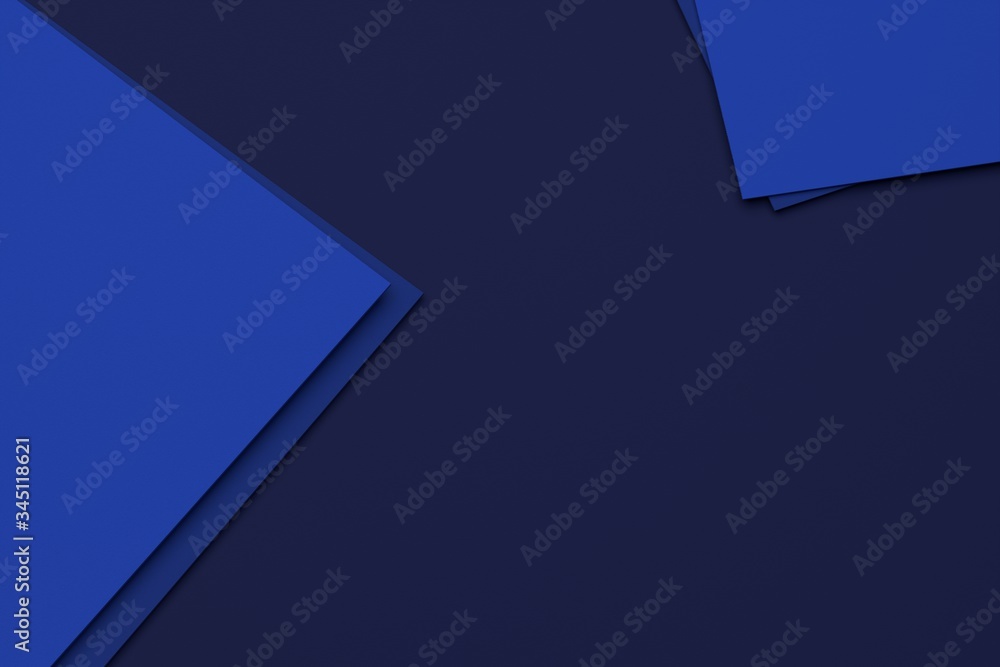 Fototapete Simple Classic blue paper stack texture . Clean blue paper texture simple surface light gradient abstract background for product or text backdrop design