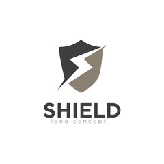 Creative Shield Concept Logo Design Template