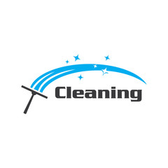 Creative Cleaning Concept Logo Design Template