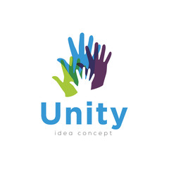Creative Unity People Concept Logo Design Template