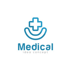 Creative Medical Concept Logo Design Template