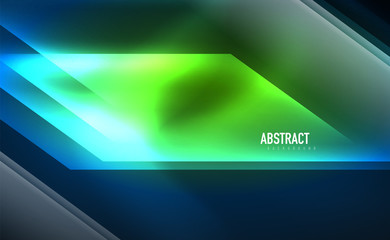 Fototapeta premium Dynamic neon shiny abstract background. Trendy abstract layout template for business or technology presentation, internet poster or web brochure cover, wallpaper