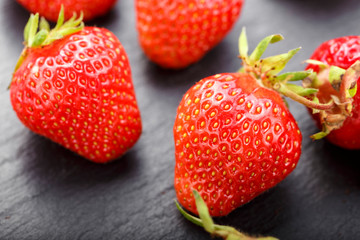 ripe strawberry place for text