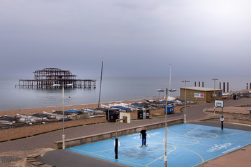 the streets of Brighton during the lock down for covid-19