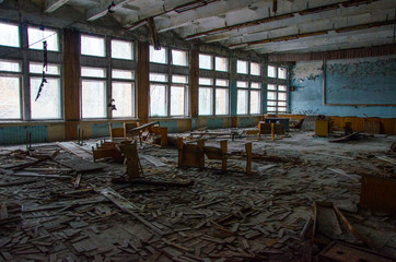 Tchernobyl, Chernobyl, abandonné, urbex, bâtiment	
