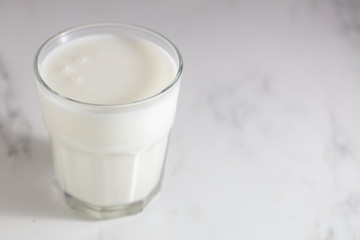 Turkish Drink Ayran or Kefir / Buttermilk made with yogurt.