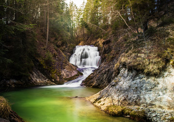 waterfall in the German mountains
