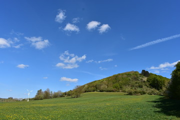 Berge, Dorf, Panorama