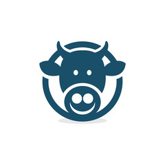 Cow Simple Logo