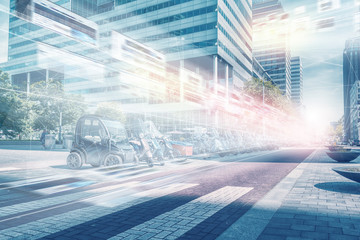 Metaverse concept, 5G network, big data, zuidas, online shopping, connecting people, business area, AR data stream, smart city, cloud computing, Amsterdam, picture, photo