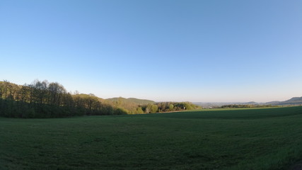 Berge, Dorf, Panorama, Wald