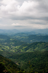 Vista áerea de Campos do Jordão, Serra da Mantiqueira, São Paulo