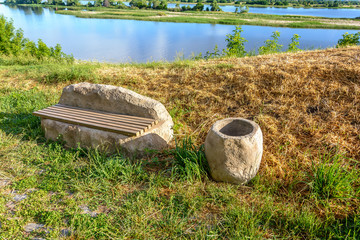 Naklejka premium The colorful colors of nature in warm summer