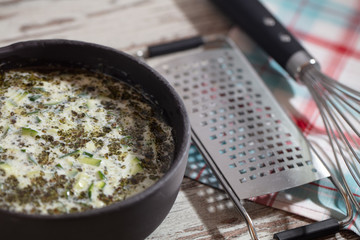 Greek Turkish yogurt sauce, cucumber and herbs