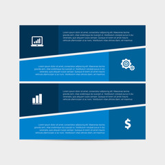 Modern Infographic Options Banner with 4 options. Vector infographic element. - Vector