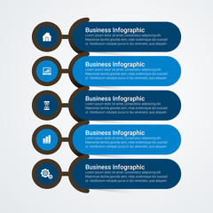 Modern Infographics Template with 4 options. Vector infographic element. - Vector