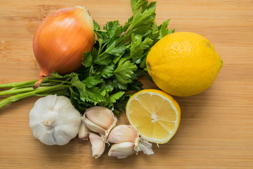 
Eat vegetables onion, garlic, lemon, parsley to be healthy