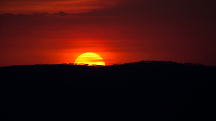 Sonnenuntzergang über dem Ngorongoro Krater © Andreas Edelmann