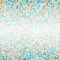 Cyan Geometric Random Circles Vector Pattern