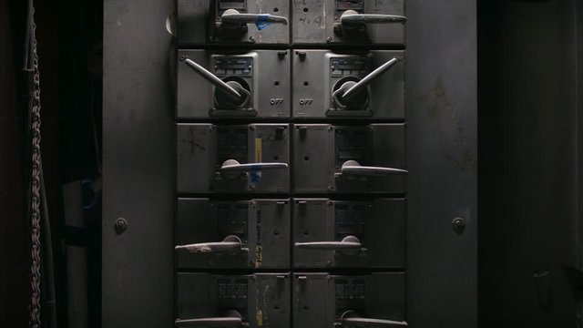 Industrial power control pannels. Industry and technology. Shot on RED in 4k. Free preview.