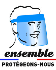 ensemble protégeons nous écran facial