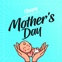 Happy Mother's Day greeting card.