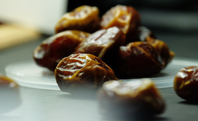 detail of dates fruit or dates palm 