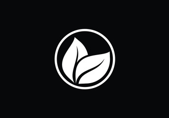 Leaf icon sign symbol, green logo, Organic logo
